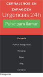 Mobile Screenshot of cerrajeros-zaragoza.es